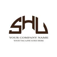 shu letter logo creatief ontwerp met vectorafbeelding vector