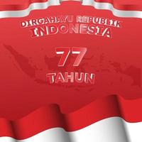 hari kemerdekaan indonesië betekent Indonesische onafhankelijkheidsdag poster social media post vector