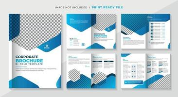 zakelijke brochure sjabloonontwerp, minimalistische bedrijfsprofiel sjabloonlay-out vector