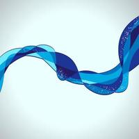 abstracte achtergrond van blauwe waterlijnen golven met bubbels schuim, vector ontwerp illustratie eps10.