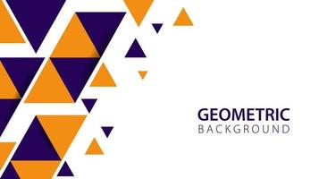 abstracte geometrische achtergrond met driehoek vorm. minimalistisch oranje geometrisch vormontwerp. vector illustratie