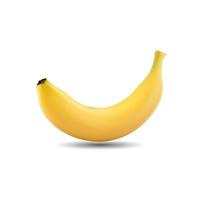 banaan op witte achtergrond vectorillustratie vector