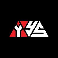 yys driehoek brief logo ontwerp met driehoekige vorm. yys driehoek logo ontwerp monogram. yys driehoek vector logo sjabloon met rode kleur. yys driehoekig logo eenvoudig, elegant en luxueus logo. yys