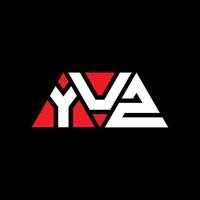 yuz driehoek brief logo ontwerp met driehoekige vorm. yuz driehoek logo ontwerp monogram. yuz driehoek vector logo sjabloon met rode kleur. yuz driehoekig logo eenvoudig, elegant en luxueus logo. yuzu
