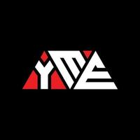 yme driehoek brief logo ontwerp met driehoekige vorm. yme driehoek logo ontwerp monogram. yme driehoek vector logo sjabloon met rode kleur. yme driehoekig logo eenvoudig, elegant en luxueus logo. yme