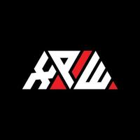 xpw driehoek brief logo ontwerp met driehoekige vorm. xpw driehoek logo ontwerp monogram. xpw driehoek vector logo sjabloon met rode kleur. xpw driehoekig logo eenvoudig, elegant en luxueus logo. xpw