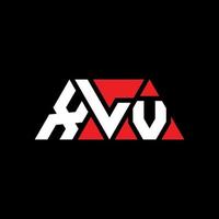 xlv driehoek brief logo ontwerp met driehoekige vorm. xlv driehoek logo ontwerp monogram. xlv driehoek vector logo sjabloon met rode kleur. xlv driehoekig logo eenvoudig, elegant en luxueus logo. xlv