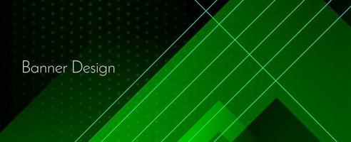 abstracte geometrische groene moderne decoratieve stijlvolle banner achtergrond vector