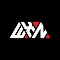 wxn driehoek brief logo ontwerp met driehoekige vorm. wxn driehoek logo ontwerp monogram. wxn driehoek vector logo sjabloon met rode kleur. wxn driehoekig logo eenvoudig, elegant en luxueus logo. wxn