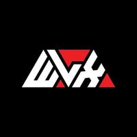 wlx driehoek brief logo ontwerp met driehoekige vorm. wlx driehoek logo ontwerp monogram. wlx driehoek vector logo sjabloon met rode kleur. wlx driehoekig logo eenvoudig, elegant en luxueus logo. wlx