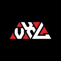 vxl driehoek brief logo ontwerp met driehoekige vorm. vxl driehoek logo ontwerp monogram. vxl driehoek vector logo sjabloon met rode kleur. vxl driehoekig logo eenvoudig, elegant en luxueus logo. vxl