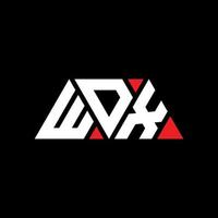 wdx driehoek brief logo ontwerp met driehoekige vorm. wdx driehoek logo ontwerp monogram. wdx driehoek vector logo sjabloon met rode kleur. wdx driehoekig logo eenvoudig, elegant en luxueus logo. wdx