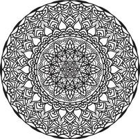 bloem mandala patroon. decoratief cirkelornament in etnische oosterse stijl. vector