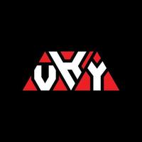 vky driehoek brief logo ontwerp met driehoekige vorm. vky driehoek logo ontwerp monogram. vky driehoek vector logo sjabloon met rode kleur. vky driehoekig logo eenvoudig, elegant en luxueus logo. vky