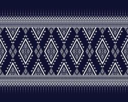 donkere geometrische etnische textuur borduurwerk ontwerp op blauwe achtergrond of behang en kleding,rok,tapijt,behang,kleding,inwikkeling,batik,stof, shirt driehoek textuur vector, illustratie patronen vector