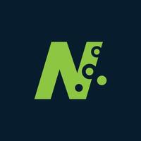 n logo-ontwerp vector