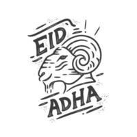 illustratie eid adha mubarak islamitisch festival vector