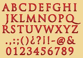 Klassiek Blood Font Type vector