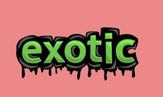 exotisch schrijven vector ontwerp op roze background