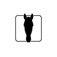 paardenhoofd silhouet voor logo, pictogram-symbool, pictogram of grafisch ontwerpelement. vector illustratie