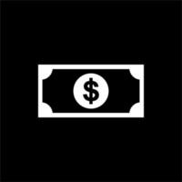 dollar, usd valuta pictogram symbool vectorillustratie vector