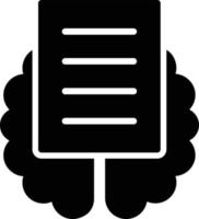 intelligentie glyph icoon vector