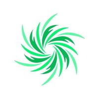 sjabloon logo orkaan groene kleur vector