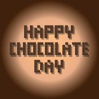 fijne chocolade dag vector