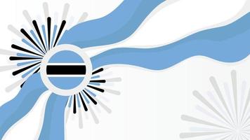 botswana onafhankelijkheidsdag sjabloon banner post ontwerp, vlagland thema vector