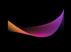 vector abstracte halftoonpunten achtergrond met dynamische golven kleurrijke komische patroon ontwerp