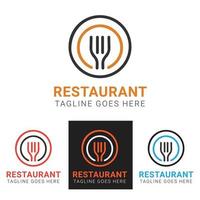 sjabloon voor restaurantlogo vector