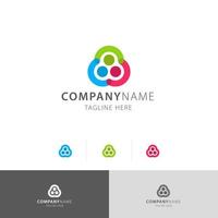 drie-eenheid mensen premium logo vector