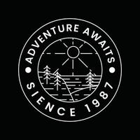 Adventure-logo voor uw merk vector