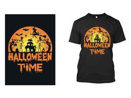 halloween, horror t-shirtontwerp vector