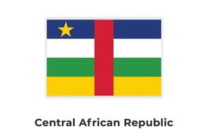 de nationale vlag van de Centraal-Afrikaanse Republiek vector