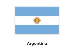 de nationale vlag van argentinië vector