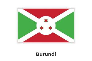 de nationale vlag van burundi vector