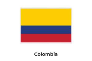 de nationale vlag van colombia vector