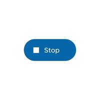 stopknoppictogramvector voor webmediaspeler of mobiele app vector