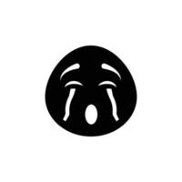 emoji-gezichtsvector voor presentatie van websitesymboolpictogram vector