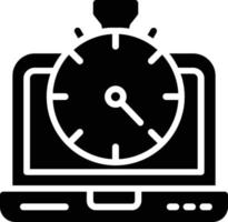 stopwatch vector glyph pictogram