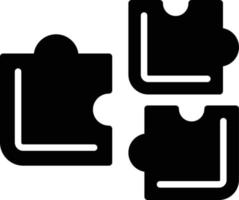 puzzel glyph vector icon