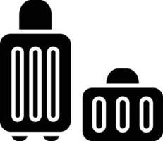 bagage glyph icoon vector