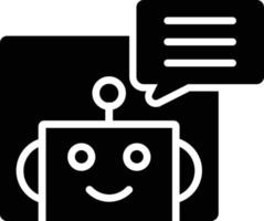 bot glyph-pictogram vector