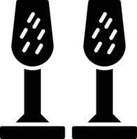 champagne glyph-pictogram vector