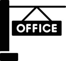 glyph-pictogram voor kantoor vector
