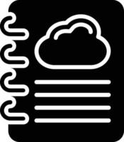 wolk vector glyph pictogram