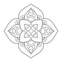 mandala-ontwerp met bloemenpatroon in Arabische etnische arabesk-stijl vector