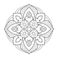 mandala-ontwerp met bloemenpatroon in Arabische etnische arabesk-stijl vector