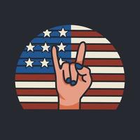 illustratievector van patriottisch symbool, kleur van de Verenigde Staten vector